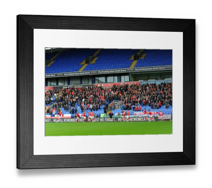 Framed Print : Bristol City Fans Rally at Macron Stadium during Sky Bet Championship Match against Bolton Wanderers Framed Print : Bristol City Fans Rally at Macron Stadium during Sky Bet Championship Match against Bolton Wanderers