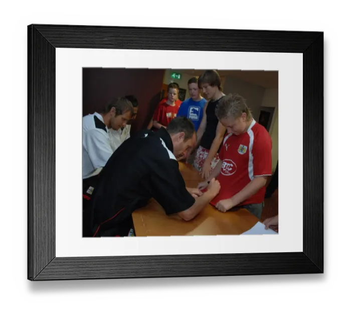 Framed Print : Bristol City Football Club: 08-09 Open Day with the First Team