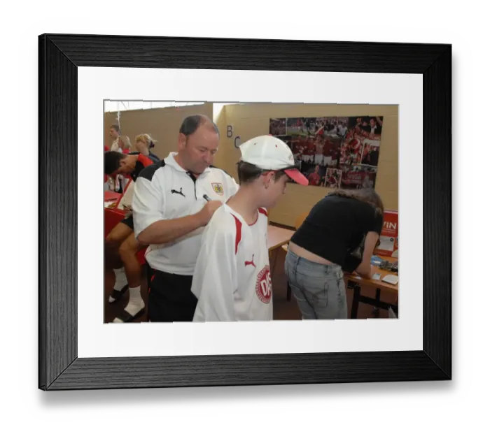 Framed Print : Bristol City FC Open Day: 2008-2009 First Team Season