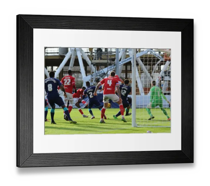 Framed Print : Bristol City's Kieran Agard Scores Opening Goal Against Hull City, 2015