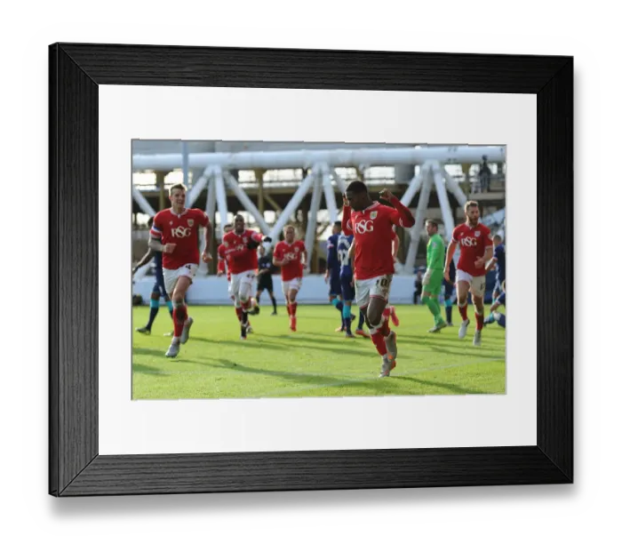 Framed Print : Kieran Agard Scores the Opener: Bristol City vs. Hull City, 2015 Framed Print : Kieran Agard Scores the Opener: Bristol City vs. Hull City, 2015