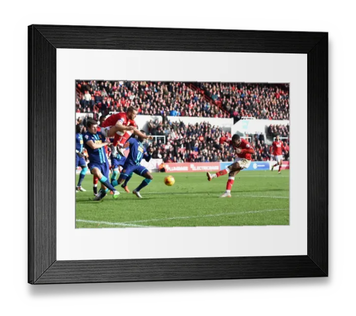Framed Print : Kieran Agard Scores the Winner: Bristol City vs. Hull City, 2015 Framed Print : Kieran Agard Scores the Winner: Bristol City vs. Hull City, 2015