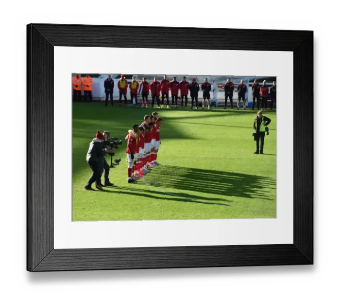 Framed Print : Bristol City and Hull City Honor Paris Attack Victims with Pre-Match Silence Framed Print : Bristol City and Hull City Honor Paris Attack Victims with Pre-Match Silence