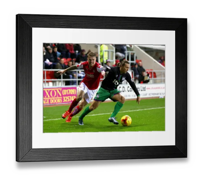 Framed Print : Bristol City's Luke Freeman Charges Forward Against Rotherham United in Championship Clash Framed Print : Bristol City's Luke Freeman Charges Forward Against Rotherham United in Championship Clash