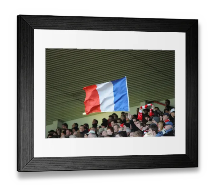 Framed Print : Bristol City vs Hull City: French Flag Waves at Ashton Gate, 2015