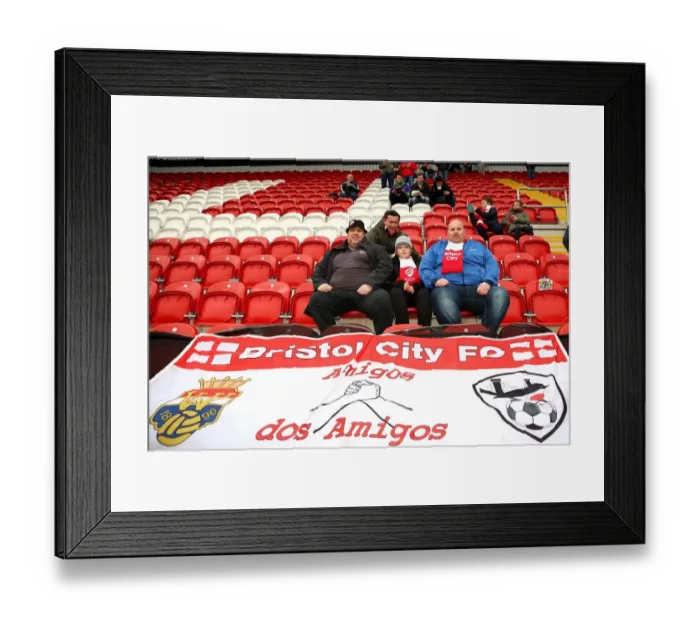 Framed Print : Bristol City Fans Gather at New York Stadium for Rotherham United Match, 2015 Framed Print : Bristol City Fans Gather at New York Stadium for Rotherham United Match, 2015