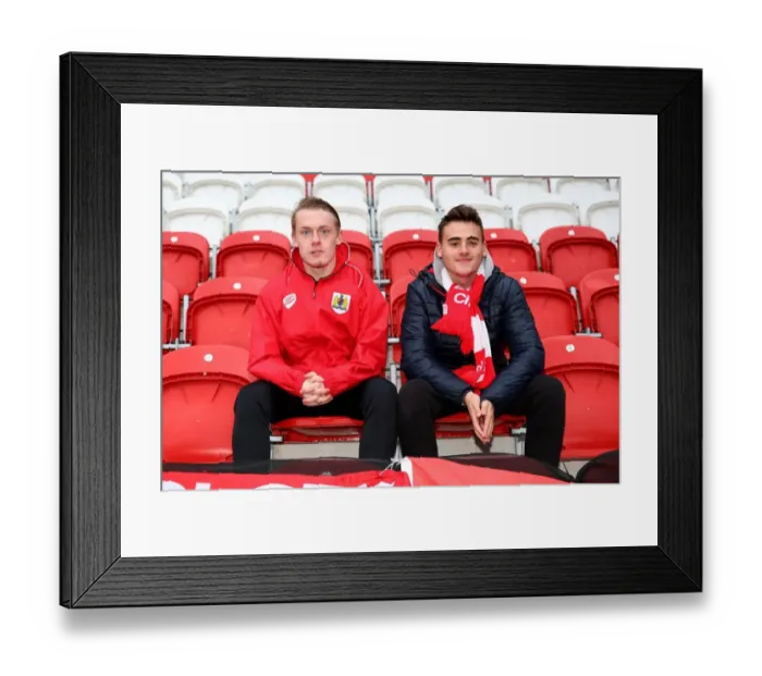 Framed Print : Bristol City Fans Arrive at Rotherham's New York Stadium for Sky Bet Championship Match, 2015