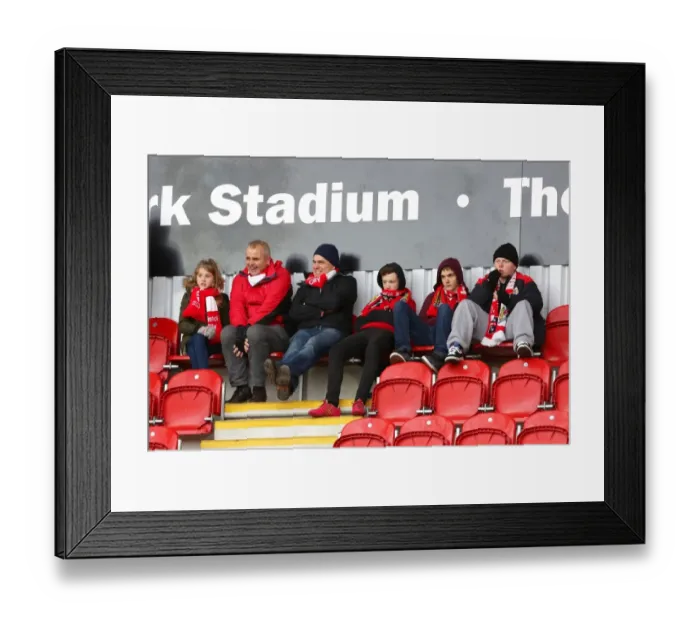 Framed Print : Bristol City Fans Converge at New York Stadium for Rotherham United Match, 2015 Framed Print : Bristol City Fans Converge at New York Stadium for Rotherham United Match, 2015