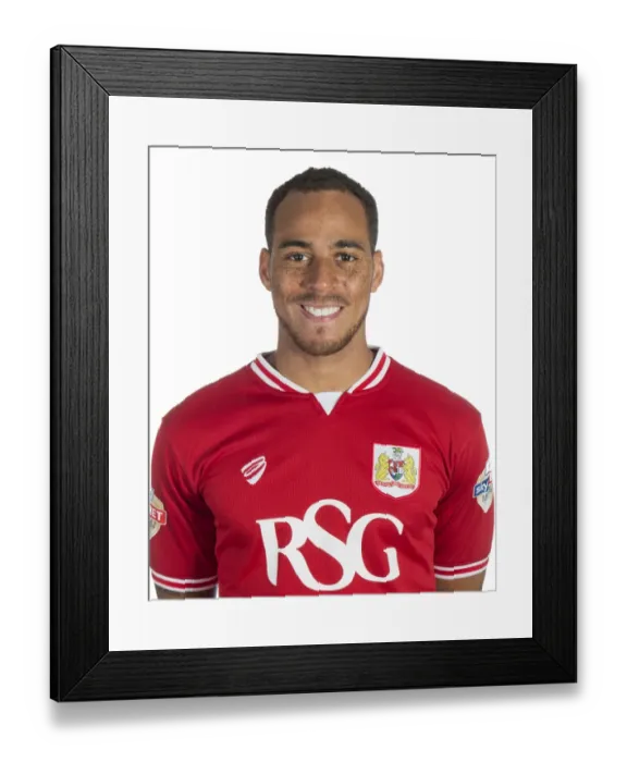 Framed Print : Bristol City Football Club: Kieran Agard Training Session, August 2015 Framed Print : Bristol City Football Club: Kieran Agard Training Session, August 2015