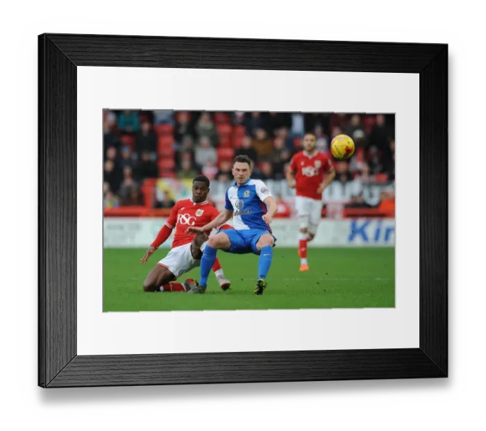 Framed Print : Agard vs Evans: Intense Battle for Possession in Bristol City vs Blackburn Rovers Championship Clash Framed Print : Agard vs Evans: Intense Battle for Possession in Bristol City vs Blackburn Rovers Championship Clash