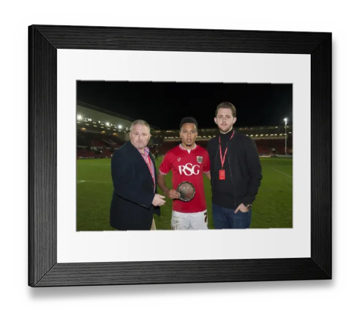 Framed Print : Man of the Match: Bristol City vs Blackburn Rovers at Ashton Gate, 05 / 12 / 2015 Framed Print : Man of the Match: Bristol City vs Blackburn Rovers at Ashton Gate, 05 / 12 / 2015