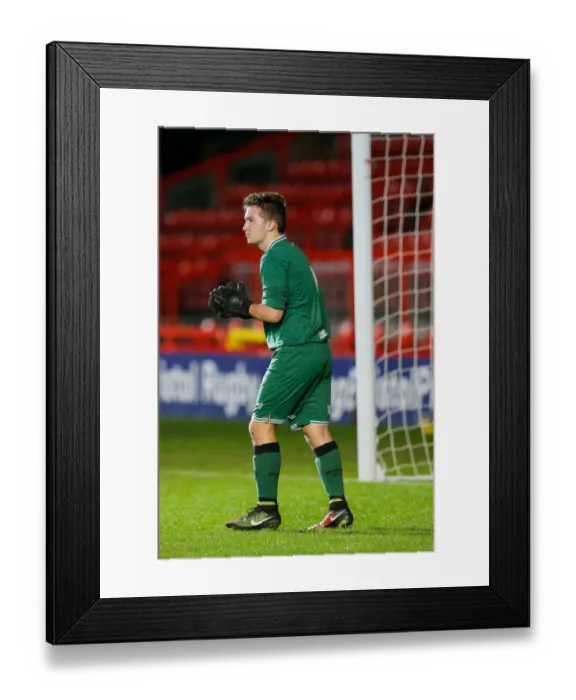 Framed Print : Intense Focus: Tyler Edmunds of Bristol City at Ashton Gate Stadium