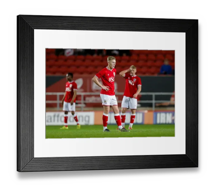 Framed Print : Jake Andrews Disappointment: Cardiff Scores First Goal in FA Youth Cup Match
