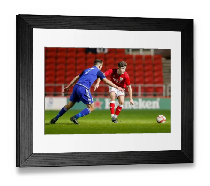 Framed Print : Clash of the Harris Brothers: A Family Rivalry in FA Youth Cup at Ashton Gate