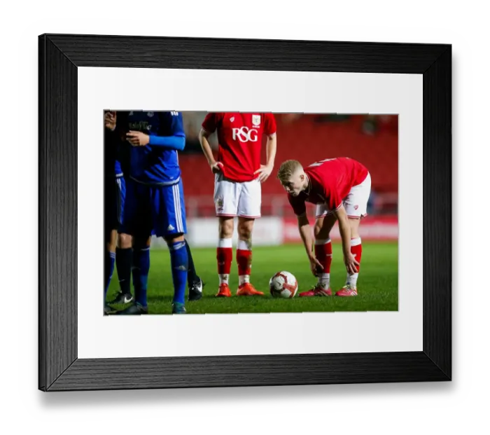 Framed Print : Bristol City U18s vs Cardiff City U18s: FA Youth Cup Third Round Clash at Ashton Gate