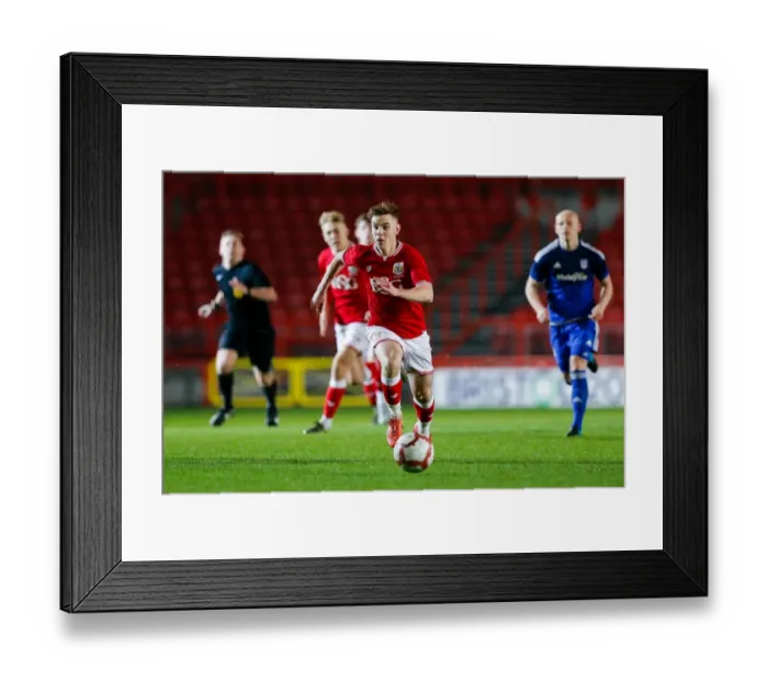 Framed Print : James Difford's Thrilling Performance: FA Youth Cup Third Round at Ashton Gate Stadium - Bristol City U18 vs Cardiff City U18 Framed Print : James Difford's Thrilling Performance: FA Youth Cup Third Round at Ashton Gate Stadium - Bristol City U18 vs Cardiff City U18