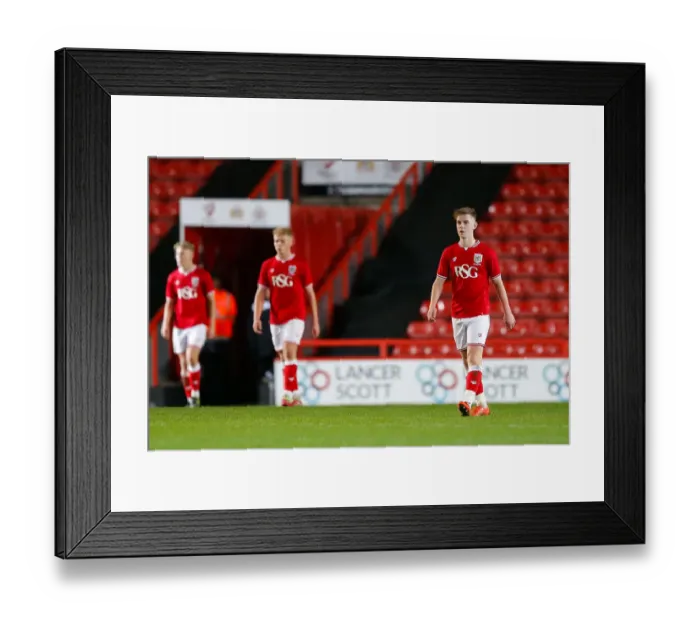 Framed Print : Bristol City U18's James Difford Disappointed as Cardiff City Score Fourth Goal