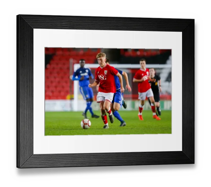 Framed Print : Jake Andrews in Action: FA Youth Cup Third Round - Bristol City U18 vs Cardiff City U18, Ashton Gate Stadium Framed Print : Jake Andrews in Action: FA Youth Cup Third Round - Bristol City U18 vs Cardiff City U18, Ashton Gate Stadium
