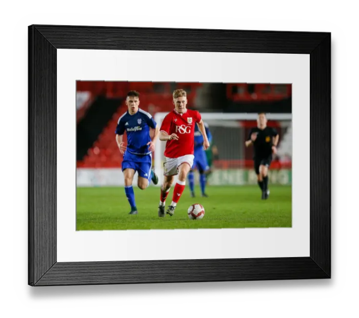 Framed Print : Jake Andrews Star Performance: Bristol City U18s vs Cardiff City U18s (FA Youth Cup Third Round) - Ashton Gate Stadium