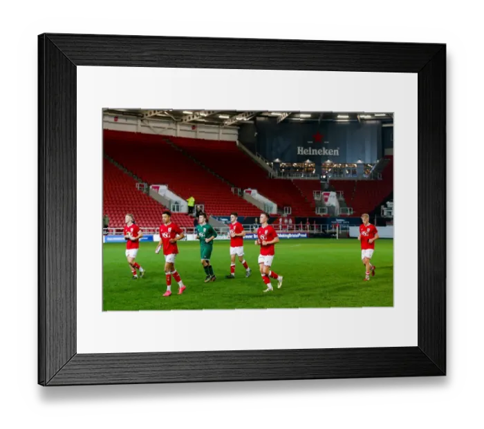 Framed Print : Bristol City U18s Exit FA Youth Cup after 0-4 Defeat to Cardiff City U18s