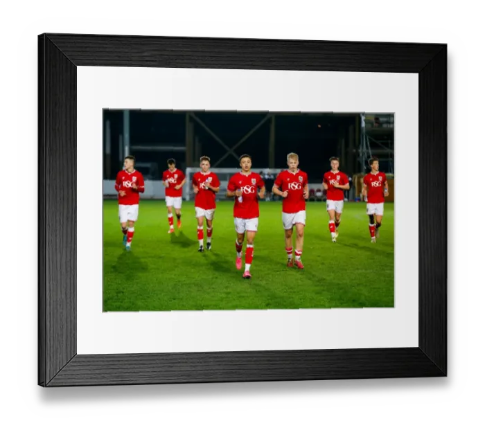Framed Print : Bristol City U18s Defeated 0-4 by Cardiff City U18s in FA Youth Cup Third Round - Ashton Gate Stadium Framed Print : Bristol City U18s Defeated 0-4 by Cardiff City U18s in FA Youth Cup Third Round - Ashton Gate Stadium