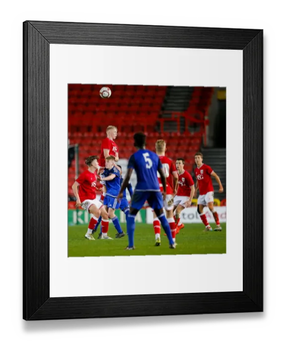 Framed Print : Young Star George Dowling in Action: Bristol City U18 vs Cardiff City U18 at Ashton Gate Stadium Framed Print : Young Star George Dowling in Action: Bristol City U18 vs Cardiff City U18 at Ashton Gate Stadium