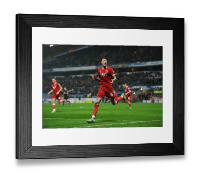 Framed Print : Aden Flint's Euphoric Goal Celebration: Huddersfield Town vs. Bristol City (December 12, 2015) Framed Print : Aden Flint's Euphoric Goal Celebration: Huddersfield Town vs. Bristol City (December 12, 2015)