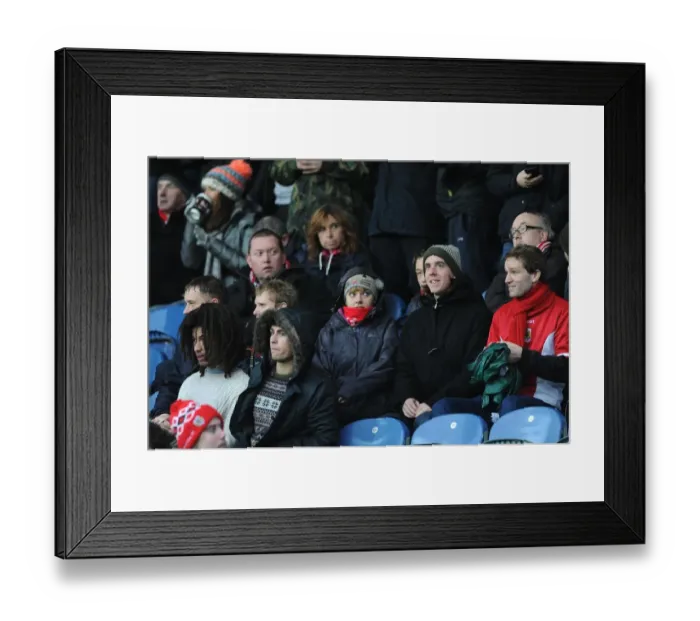 Framed Print : Bristol City Fans Cheer at Huddersfield Town's St. John Smith's Stadium during Sky Bet Championship Match Framed Print : Bristol City Fans Cheer at Huddersfield Town's St. John Smith's Stadium during Sky Bet Championship Match