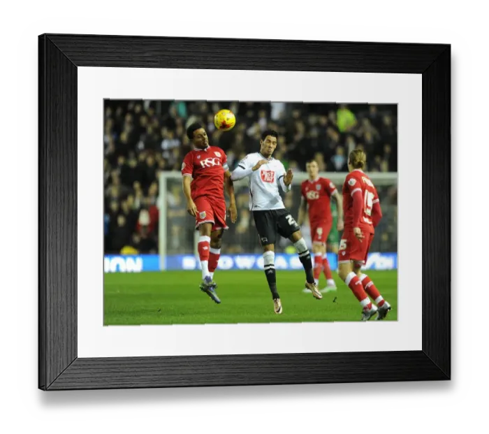 Framed Print : Derby County v Bristol City 151215