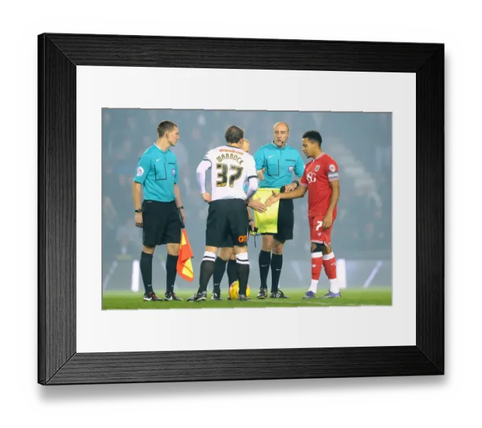 Framed Print : Korey Smith of Bristol City in Action Against Derby County, 2015 Framed Print : Korey Smith of Bristol City in Action Against Derby County, 2015