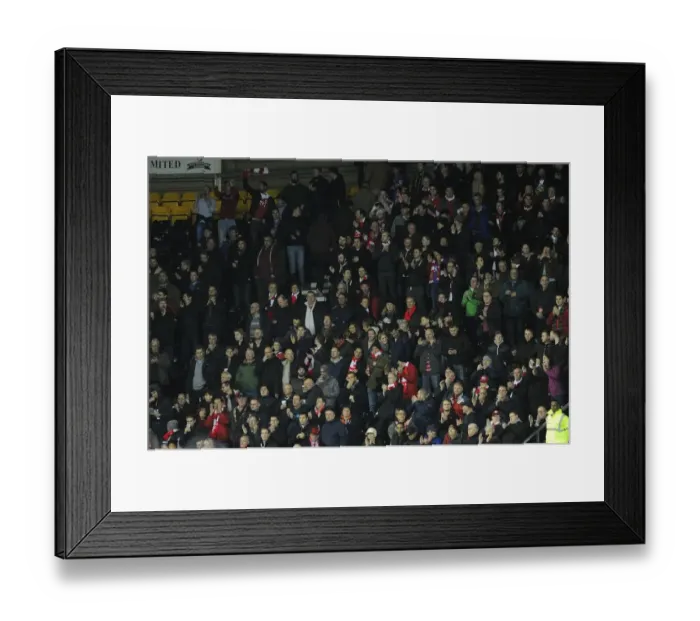 Framed Print : Bristol City Fans at iPro Stadium during Derby County Match, December 2015 Framed Print : Bristol City Fans at iPro Stadium during Derby County Match, December 2015