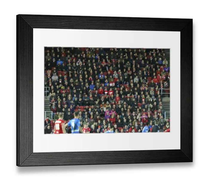 Framed Print : Bristol City vs QPR: Passionate Fans at Ashton Gate, 2015
