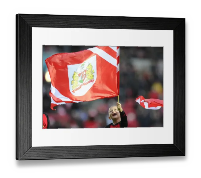 Framed Print : Flag-Bearing Supporters at Ashton Gate: Bristol City vs QPR, 2015 Framed Print : Flag-Bearing Supporters at Ashton Gate: Bristol City vs QPR, 2015