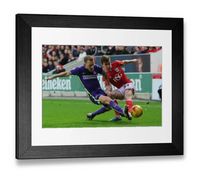 Framed Print : Intense Rivalry: Joe Bryan vs Chris Solly Battle at Ashton Gate Framed Print : Intense Rivalry: Joe Bryan vs Chris Solly Battle at Ashton Gate