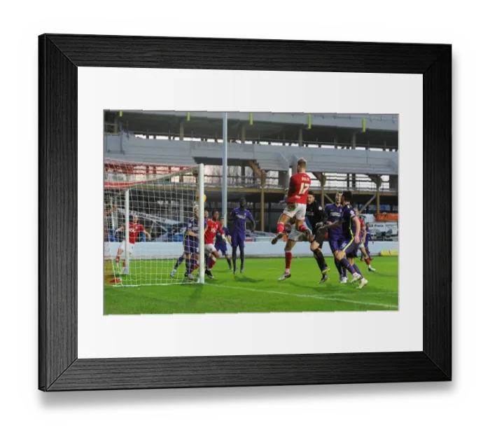Framed Print : Bristol City's Nathan Baker Scores the Opener Against Charlton Athletic - 26th December 2015 Framed Print : Bristol City's Nathan Baker Scores the Opener Against Charlton Athletic - 26th December 2015