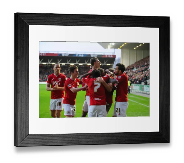 Framed Print : Aden Flint's Goal Celebration: Bristol City vs Charlton Athletic (26 / 12 / 2015) Framed Print : Aden Flint's Goal Celebration: Bristol City vs Charlton Athletic (26 / 12 / 2015)