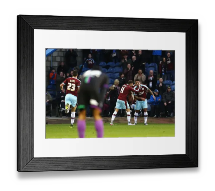 Framed Print : Andre Gray's Goal: Burnley Takes 1-0 Lead Over Bristol City Framed Print : Andre Gray's Goal: Burnley Takes 1-0 Lead Over Bristol City