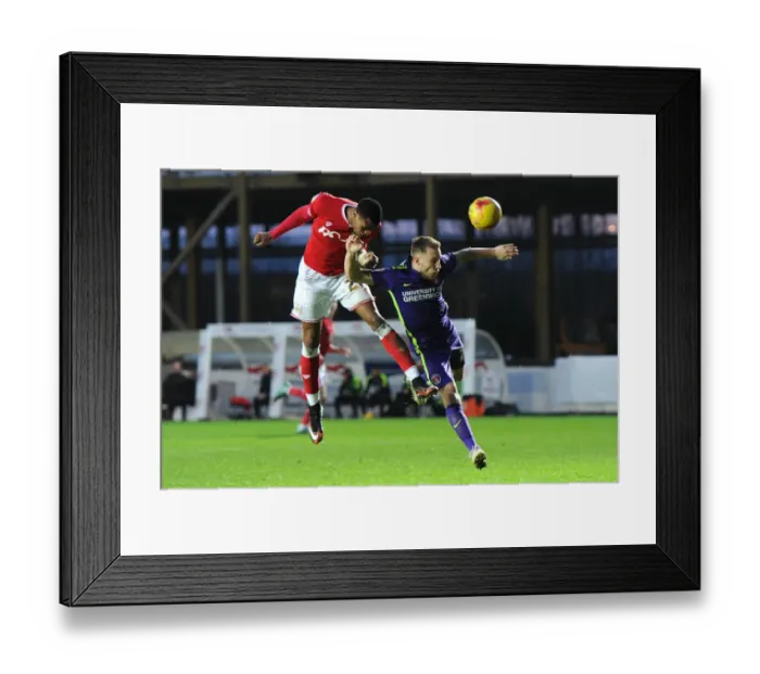 Framed Print : Jonathan Kodjia Charges Towards Goal: Bristol City vs Charlton Athletic, 2015 Framed Print : Jonathan Kodjia Charges Towards Goal: Bristol City vs Charlton Athletic, 2015