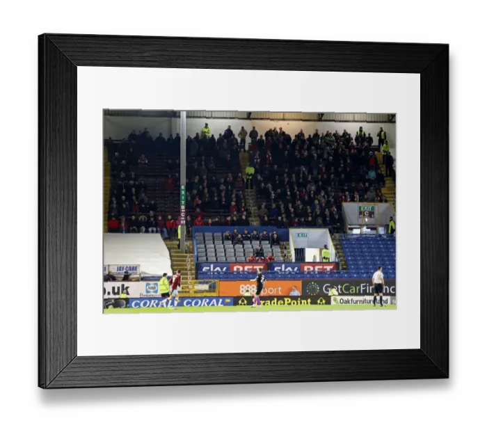 Framed Print : Bristol City Fans at Turf Moor: Burnley vs. Bristol City, Sky Bet Championship (December 2015)