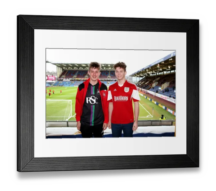 Framed Print : Bristol City Fans Gather at Turf Moor for Burnley Match, December 2015
