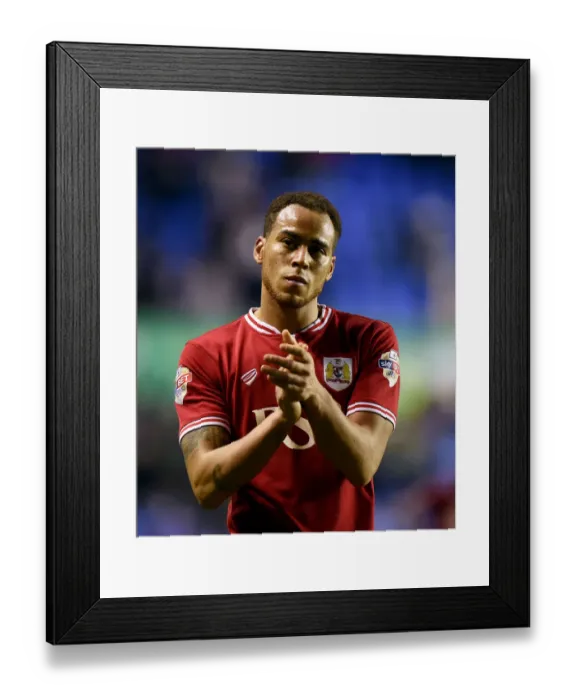 Framed Print : Elliott Bennett's Emotional Reaction: Reading vs. Bristol City, 2016