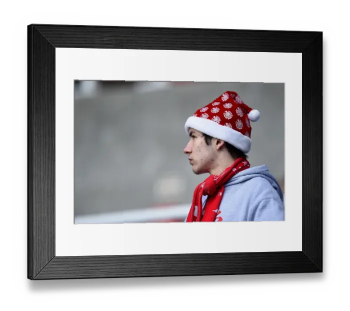 Framed Print : Bristol City Fan's Passionate Support at Reading vs. Bristol City, Sky Bet Championship (January 2, 2016)