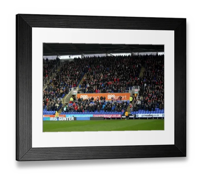 Framed Print : Bristol City Fans Celebrate at Madejski Stadium during Sky Bet Championship Match against Reading, 2016 Framed Print : Bristol City Fans Celebrate at Madejski Stadium during Sky Bet Championship Match against Reading, 2016