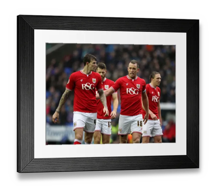 Framed Print : Bristol City Players Aaron Wilbraham and Aden Flint in Deep Conversation during Reading vs. Bristol City, Sky Bet Championship (2016) Framed Print : Bristol City Players Aaron Wilbraham and Aden Flint in Deep Conversation during Reading vs. Bristol City, Sky Bet Championship (2016)