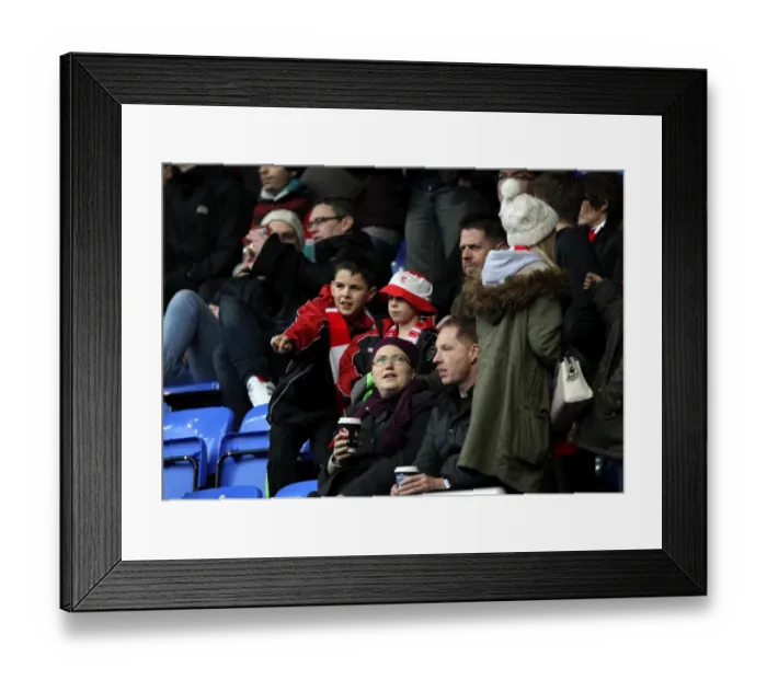 Framed Print : Bristol City Supporters at Madejski Stadium, Sky Bet Championship 2016