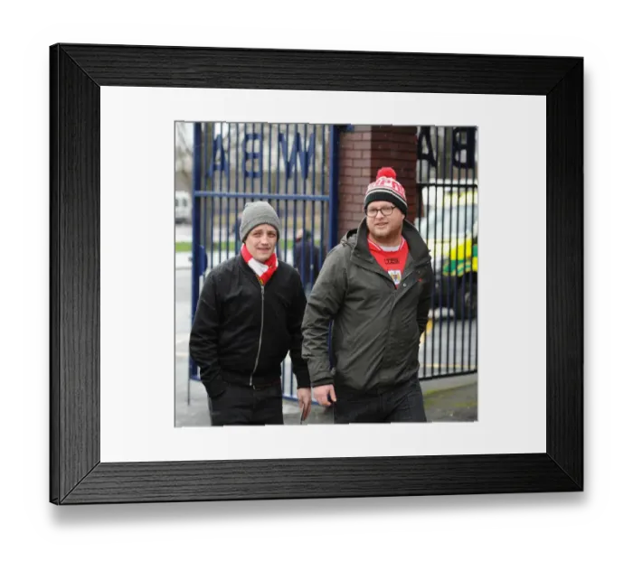 Framed Print : Bristol City Fans Gather at The Hawthorns for FA Cup Third Round Clash against West Brom
