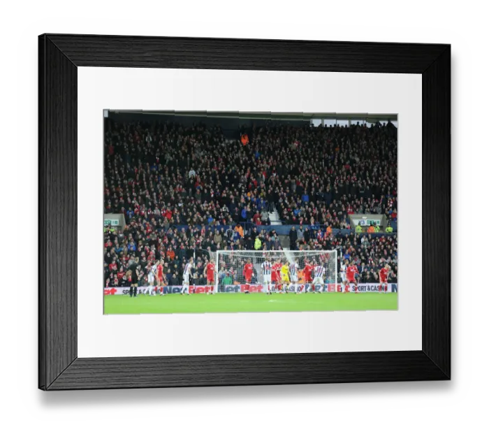 Framed Print : 500+ Bristol City Fans Invade The Hawthorns for FA Cup Showdown against West Brom