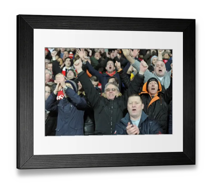 Framed Print : Bristol City Fans Erupt in Celebration: Agard Scores the Thrilling Second Goal Against West Brom in FA Cup Third Round Framed Print : Bristol City Fans Erupt in Celebration: Agard Scores the Thrilling Second Goal Against West Brom in FA Cup Third Round