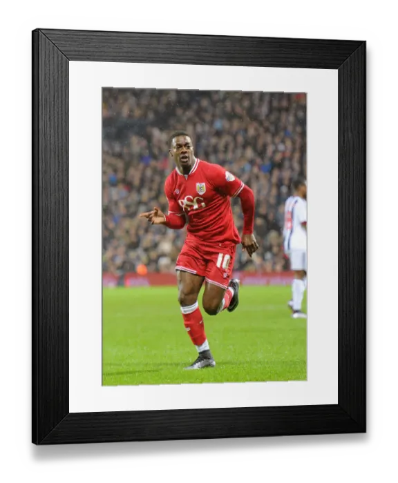 Framed Print : Dramatic FA Cup Moment: Kieran Agard Scores for Bristol City against West Brom (2-1)
