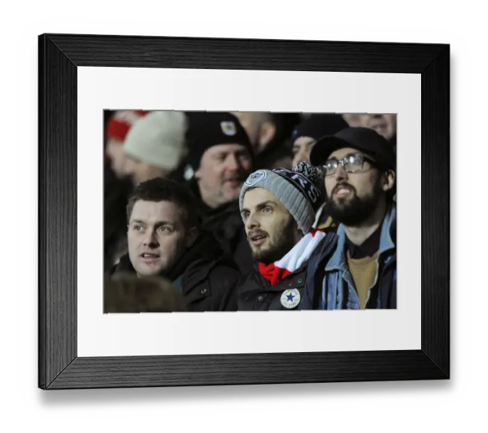 Framed Print : Bristol City Fans Watch Intently at The Hawthorns During FA Cup Third Round Match Against West Brom Framed Print : Bristol City Fans Watch Intently at The Hawthorns During FA Cup Third Round Match Against West Brom